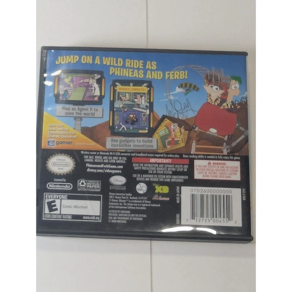 Phineas And Ferb Nintendo DS Game CIB Tested